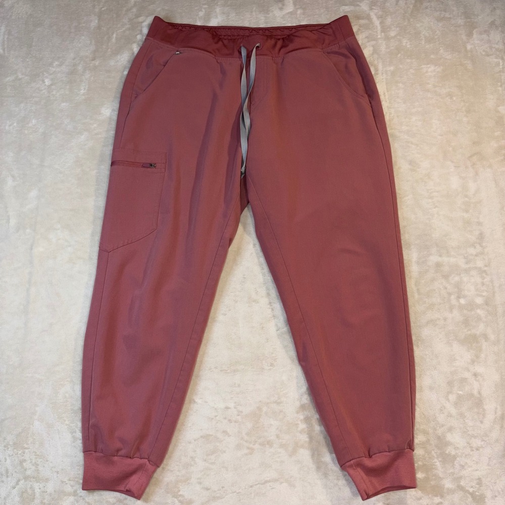 FIGS Zamora Jogger Scrub Pants Mauve Pink Petite Large W18SW2005P